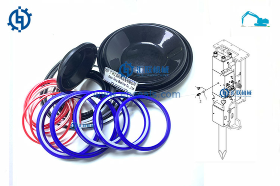 HFH Seal Kit for CAT-H Hammers H115S H120CS Hydraulic Breaker Set of Seals Cylinder Sealing